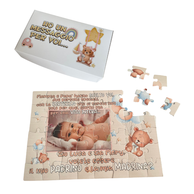 Box con puzzle personalizzato