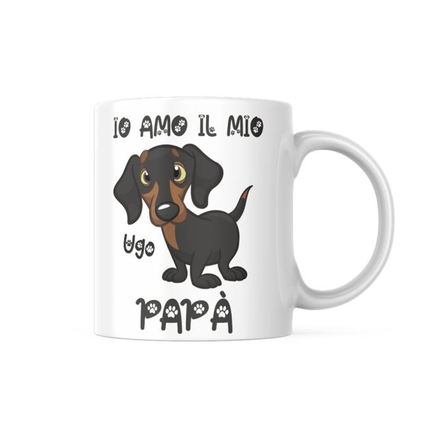 Tazza cagnolino amo il mio papà