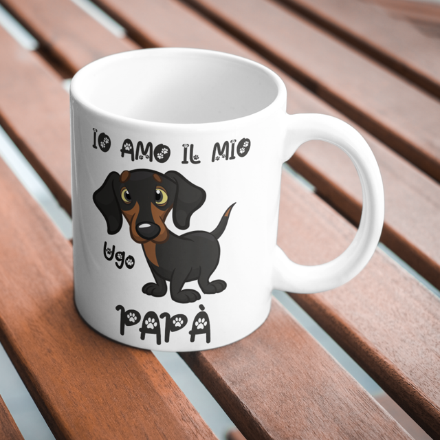 Tazza cagnolino amo il mio papà